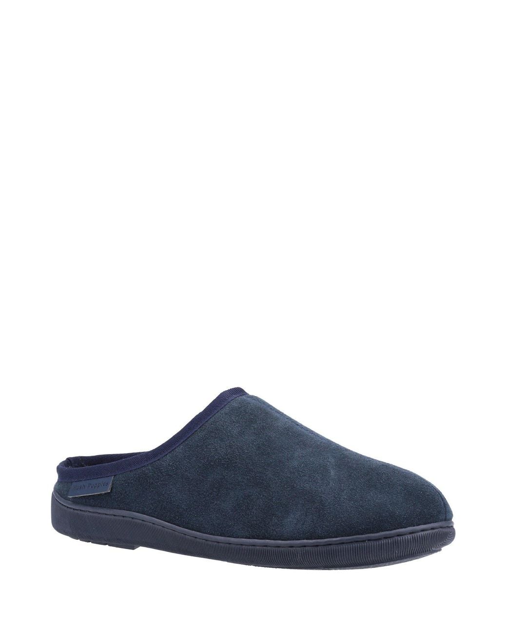 Hush Puppies Blue Ashton Suede Mule Slippers for men