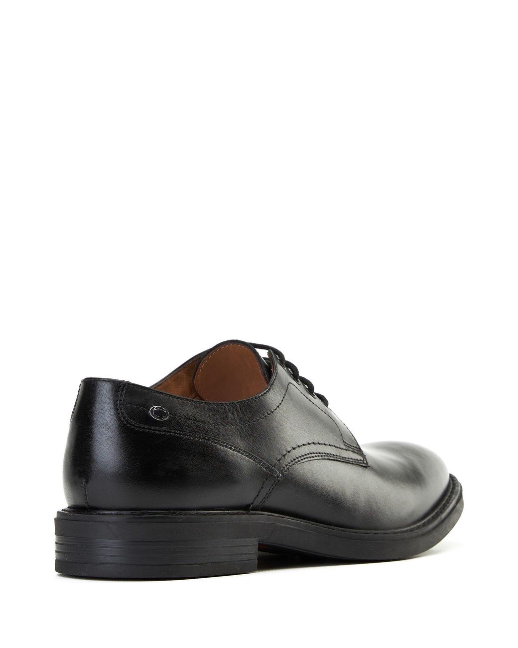 Base London Black Durham Leather Derby Shoes for men