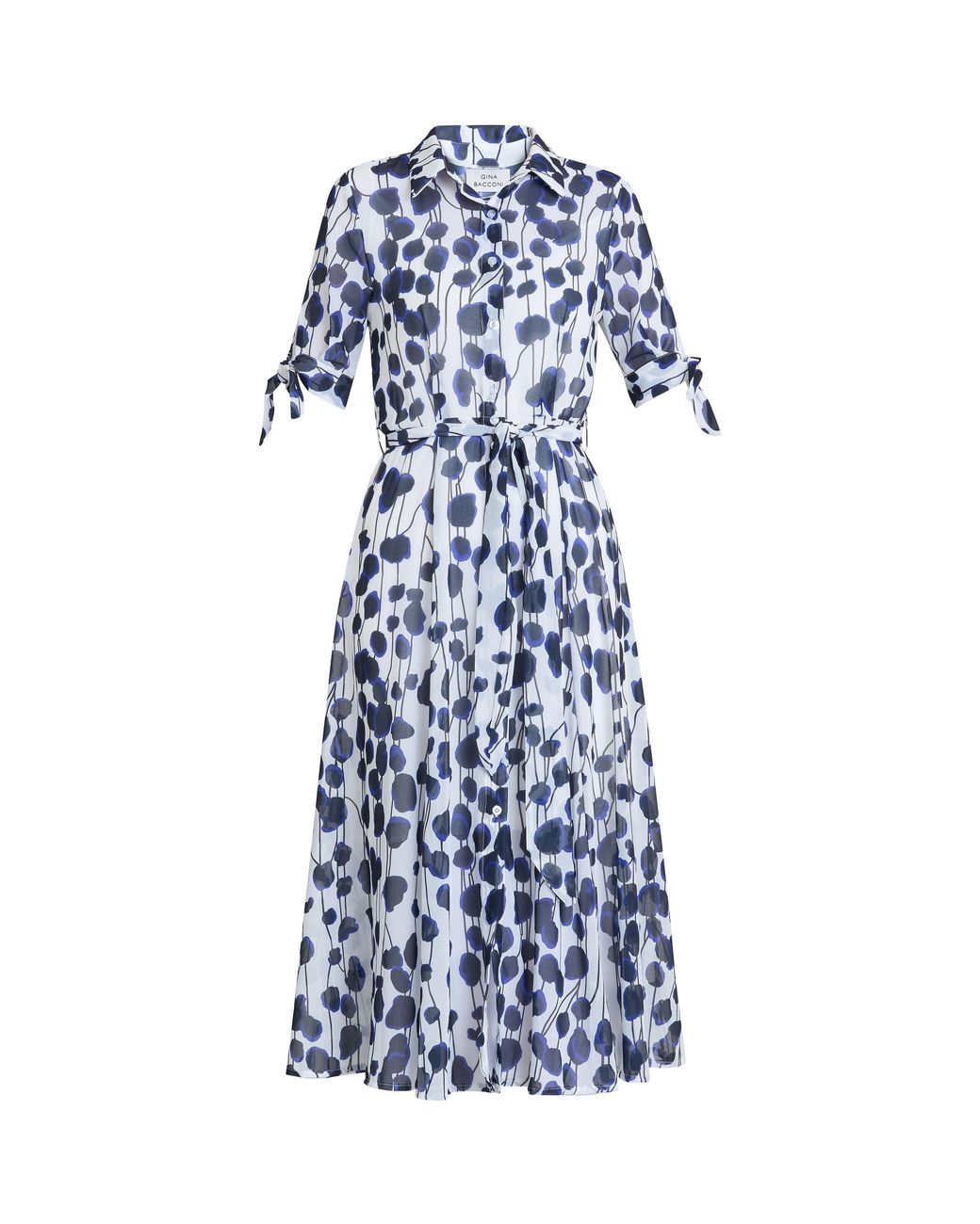 Gina Bacconi Blue Adrienne Shirt Dress