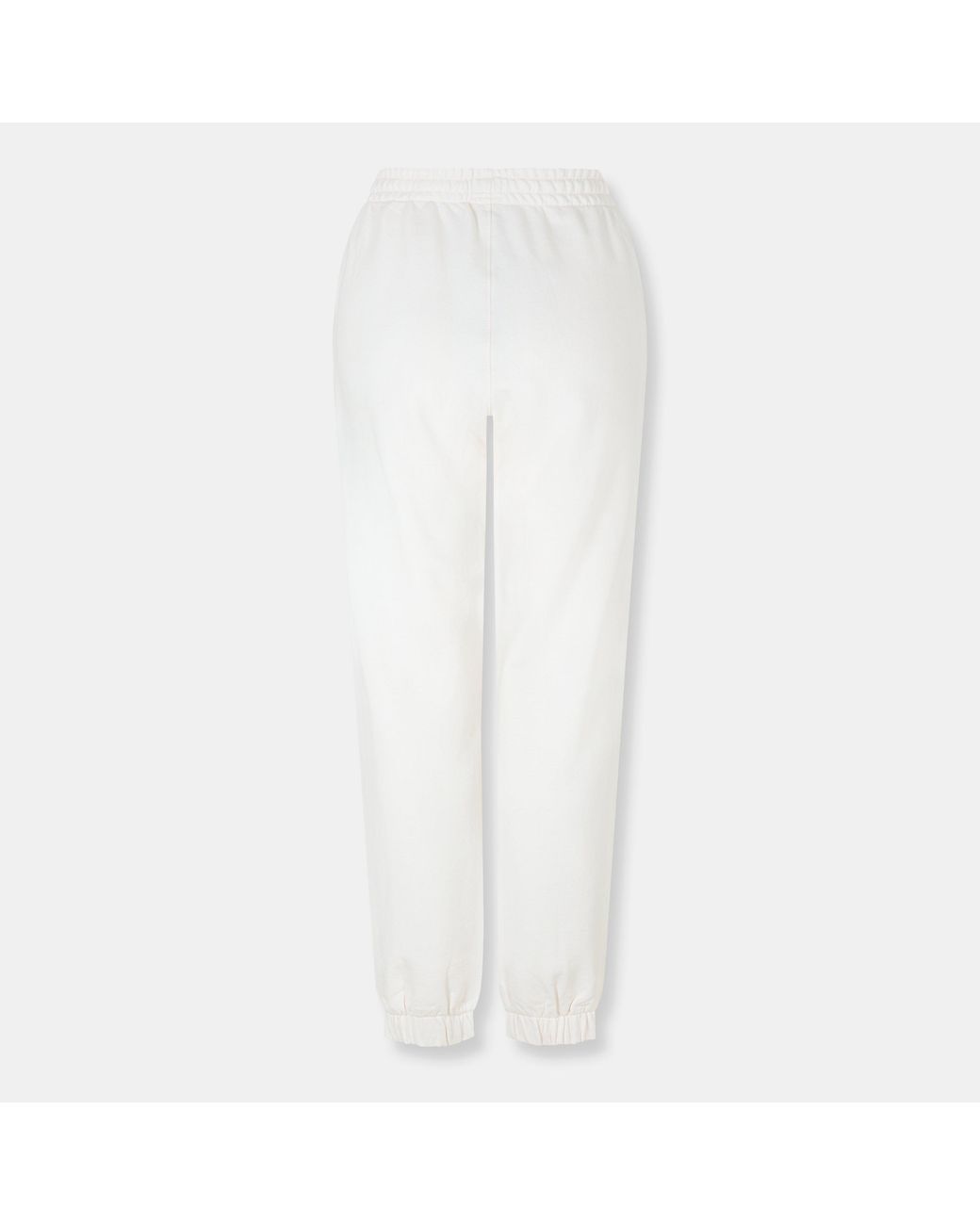 Tommy Hilfiger White Varsity Cuffed Ankle Fleece Joggers