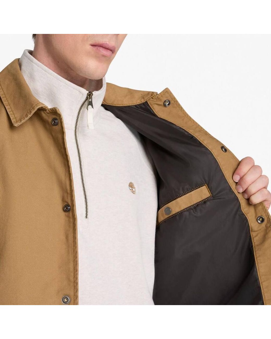 Timberland Brown Coach Jacket For for men