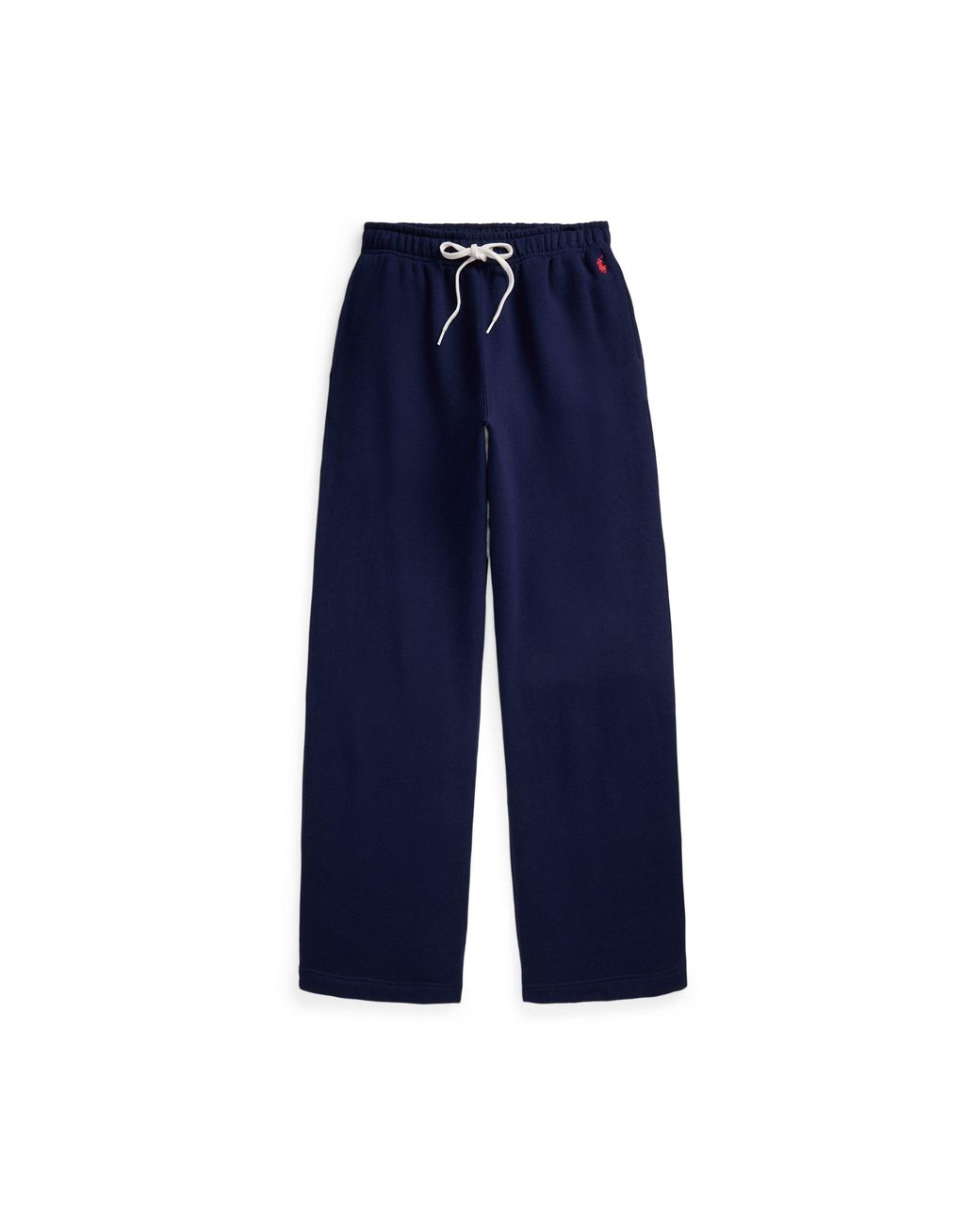 Polo Ralph Lauren Blue Wide Leg Open Hem Fleece Jogging Bottoms