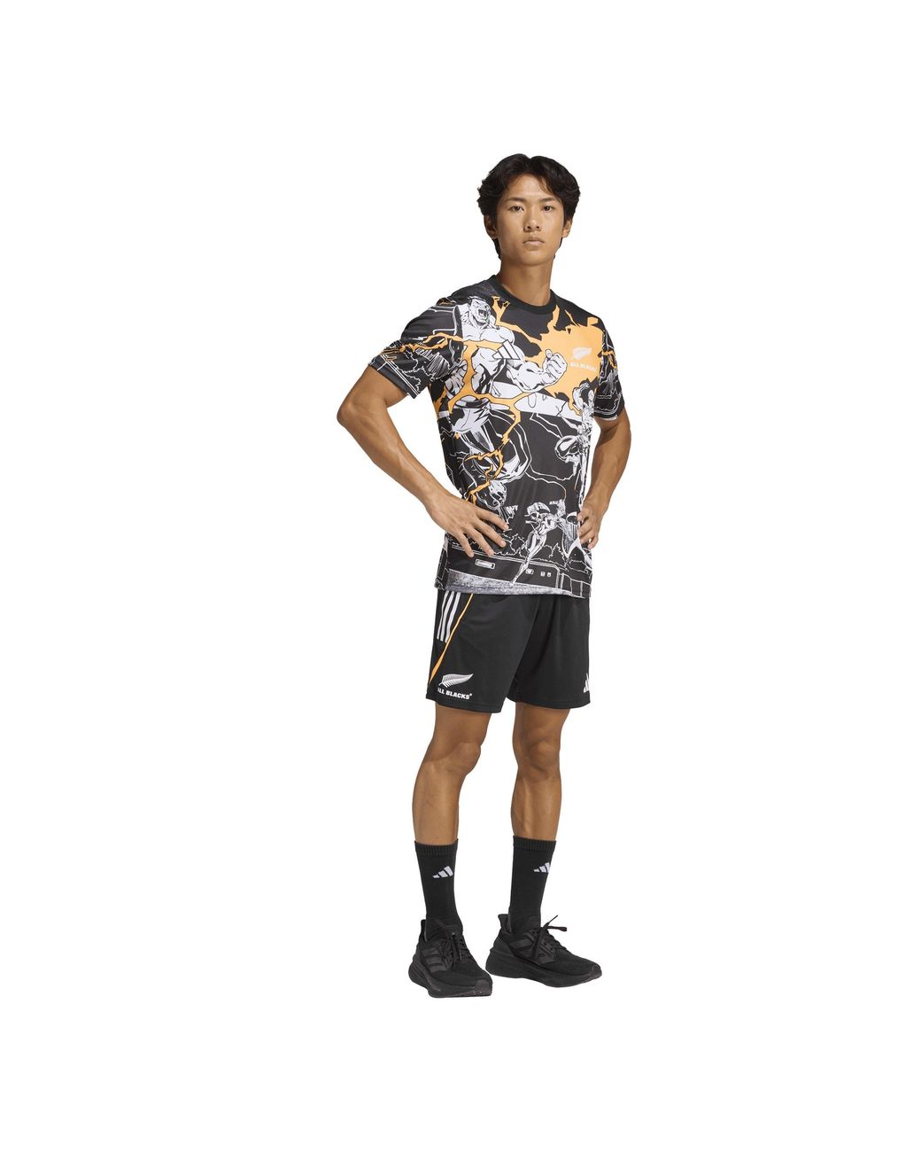 Adidas Black All Marvel Captians Shirt 2025 Adults for men