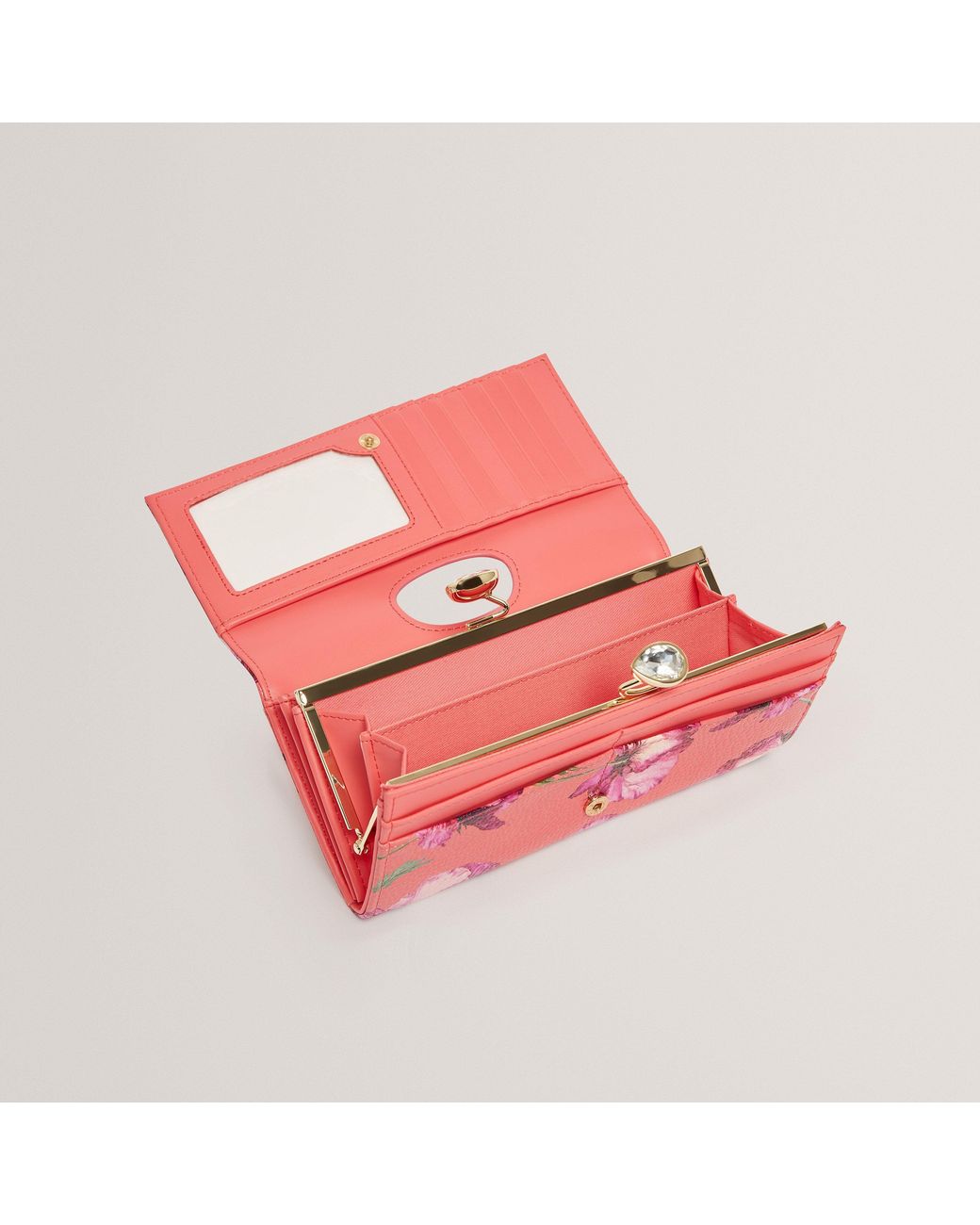 Ted Baker Pink Crystal Bobble Top Purse