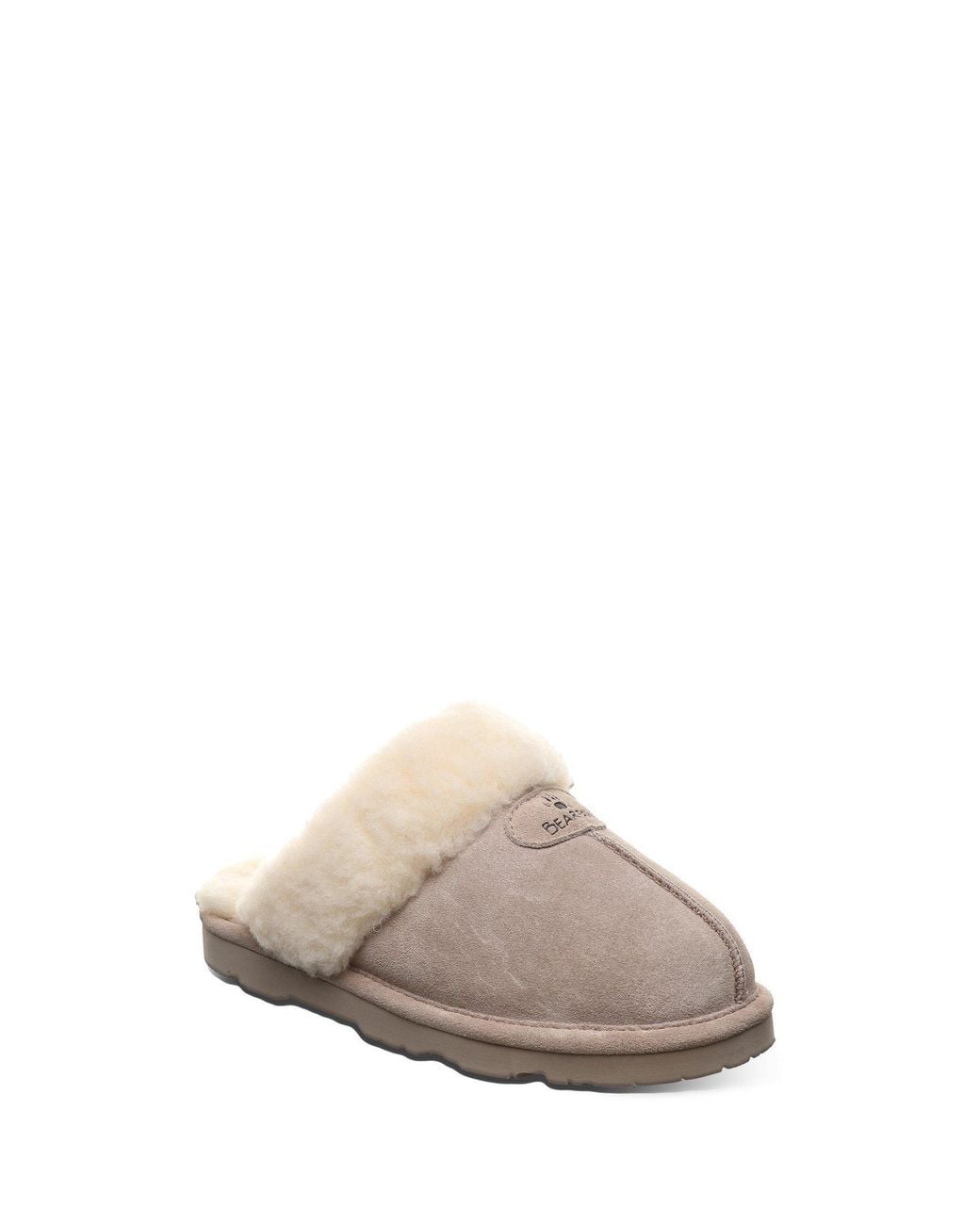 BEARPAW Natural Loki Ii Suede Mule Slippers