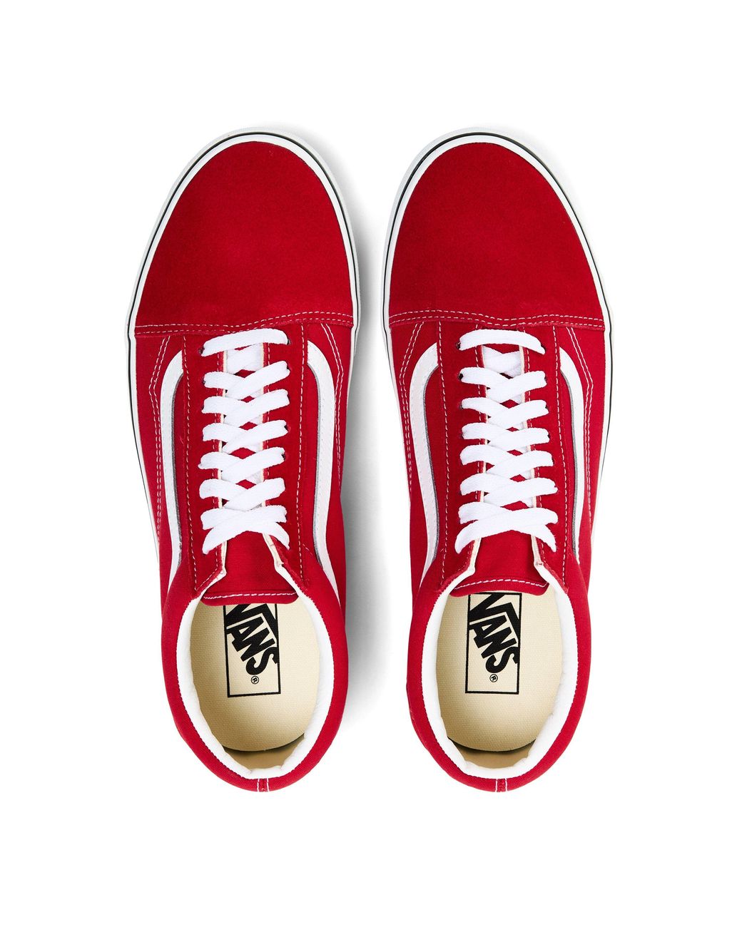 Vans Red Old Skool Canvas Low Top for men