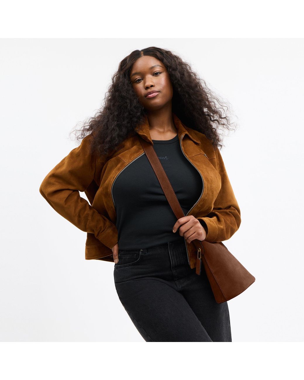 COACH Brown Bleecker Bucket Bag 21