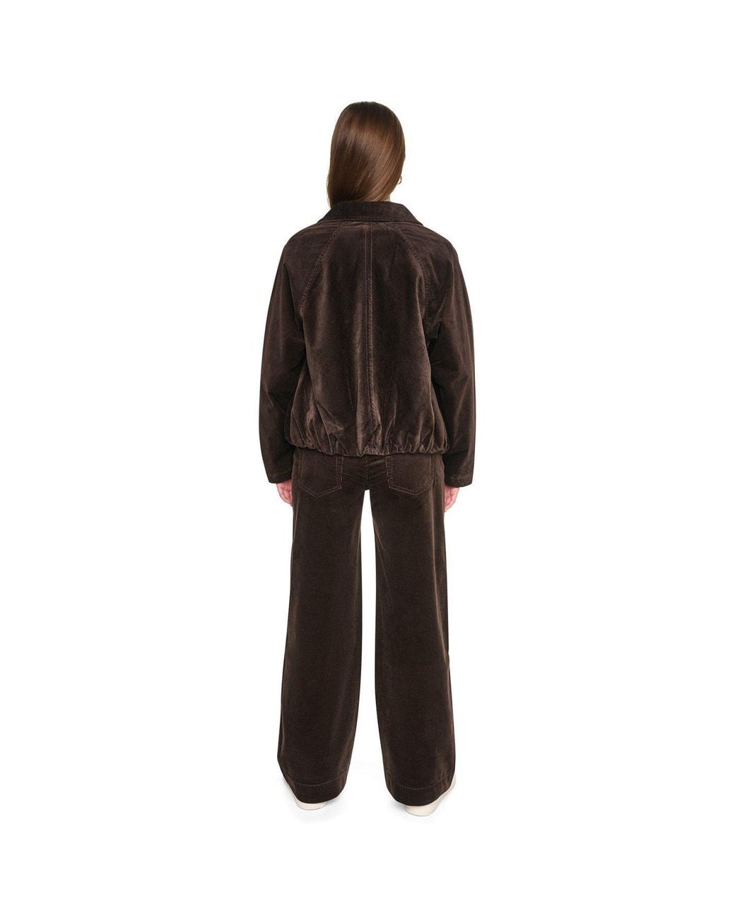 DKNY Black Corduroy Bubble Jacket