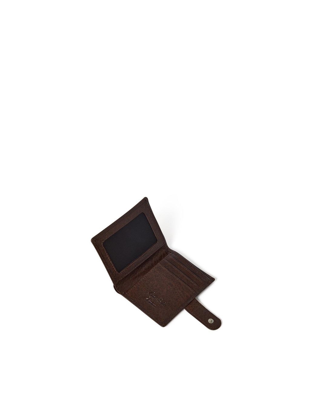 Osprey Brown Popper Leather Embossed Billfold Wallet for men