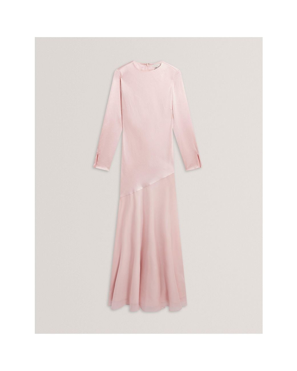 Ted Baker Pink Long Sleeve Maxi Dress