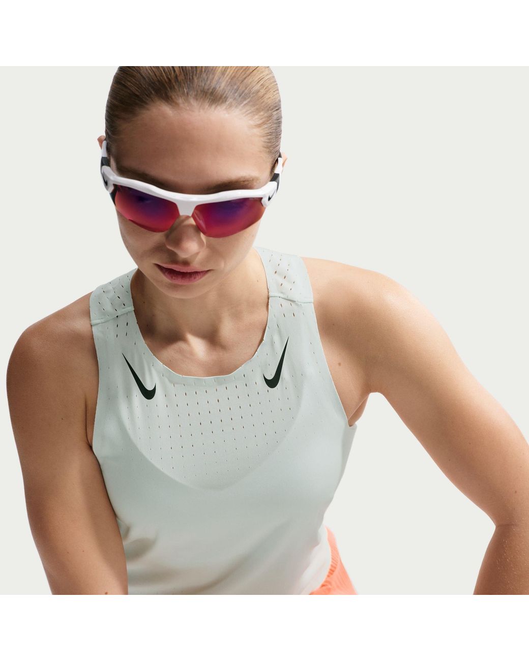 Nike Green Aeroswift Dri-Fit Adv Running Singlet
