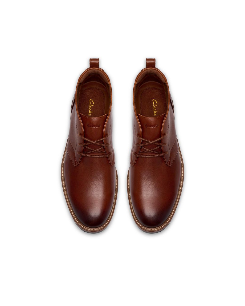 Clarks Brown Aldwin 2 Leather Waterproof Chukka Boots for men