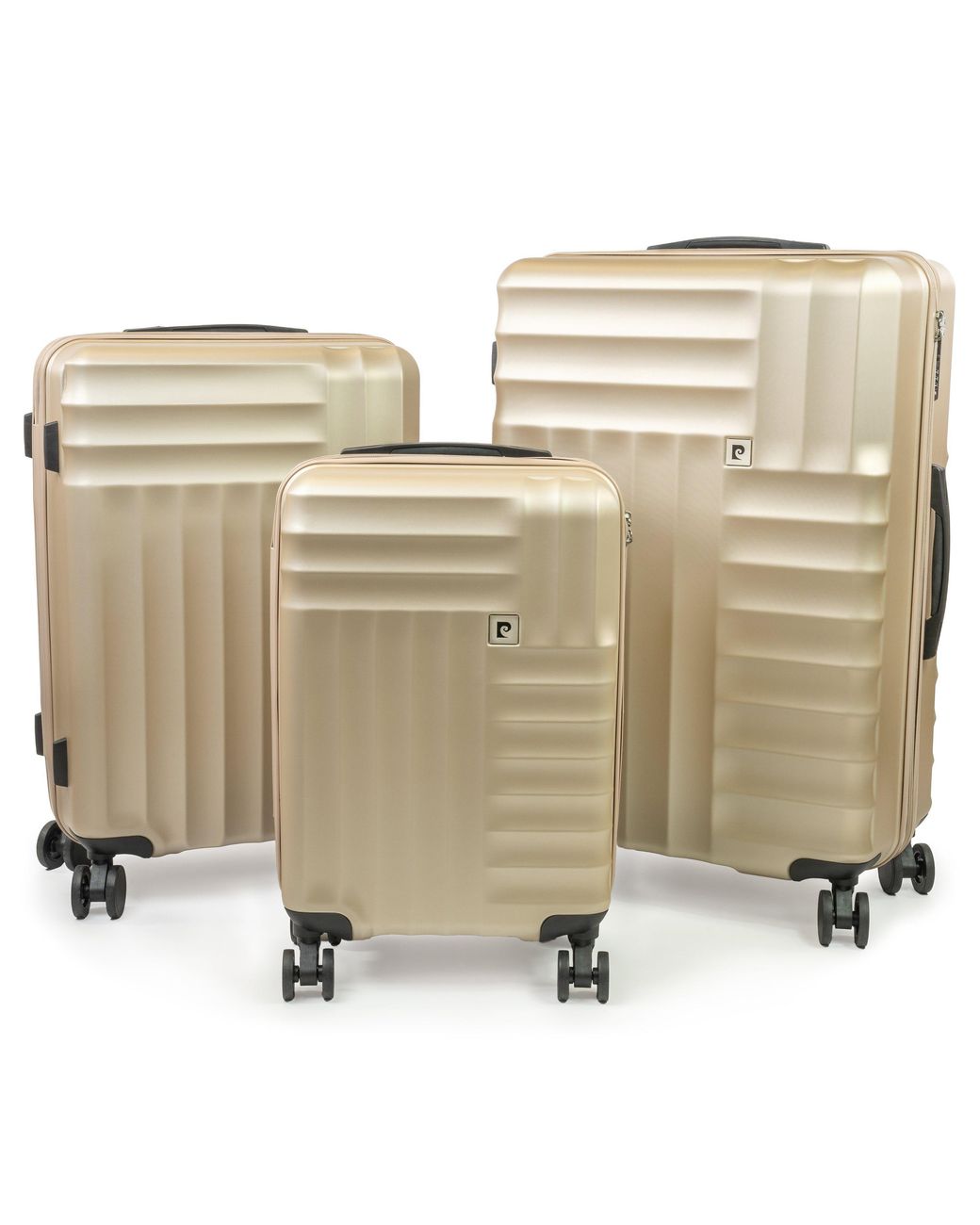 Pierre Cardin Soleil Hard Shell Suitcase Wheeled Luggage in Natural ...