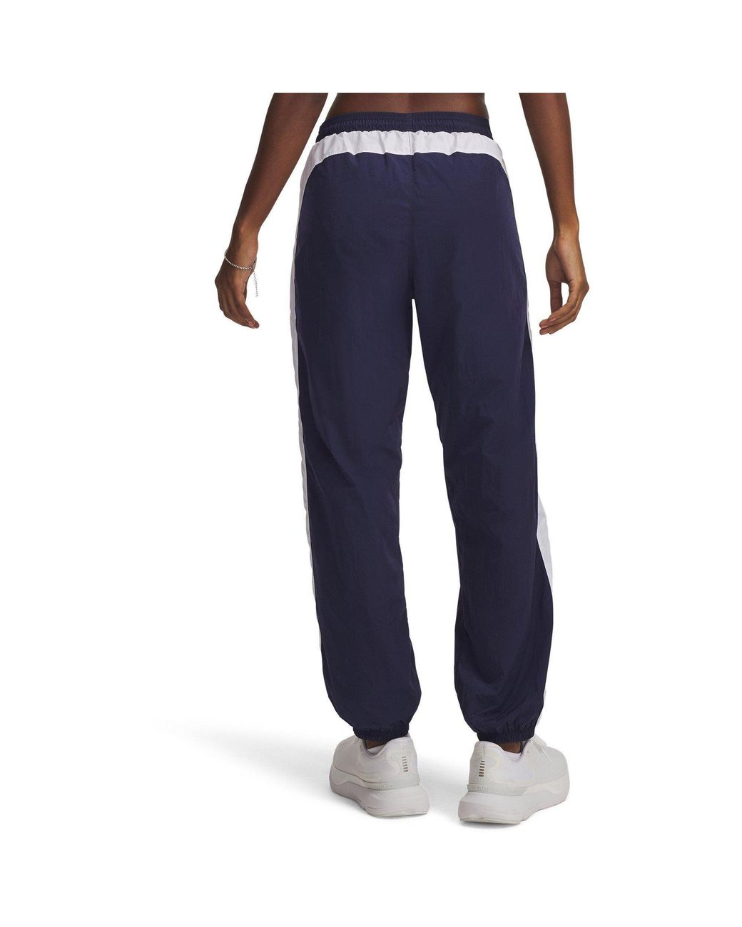 Under Armour Blue Icon Crinkle Tracksuit Bottoms