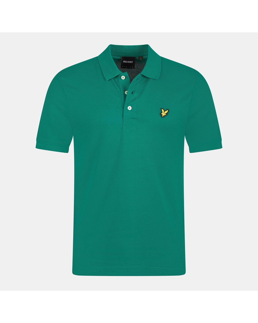 Lyle & Scott Green Basic Short Sleeve Polo Shirt for men