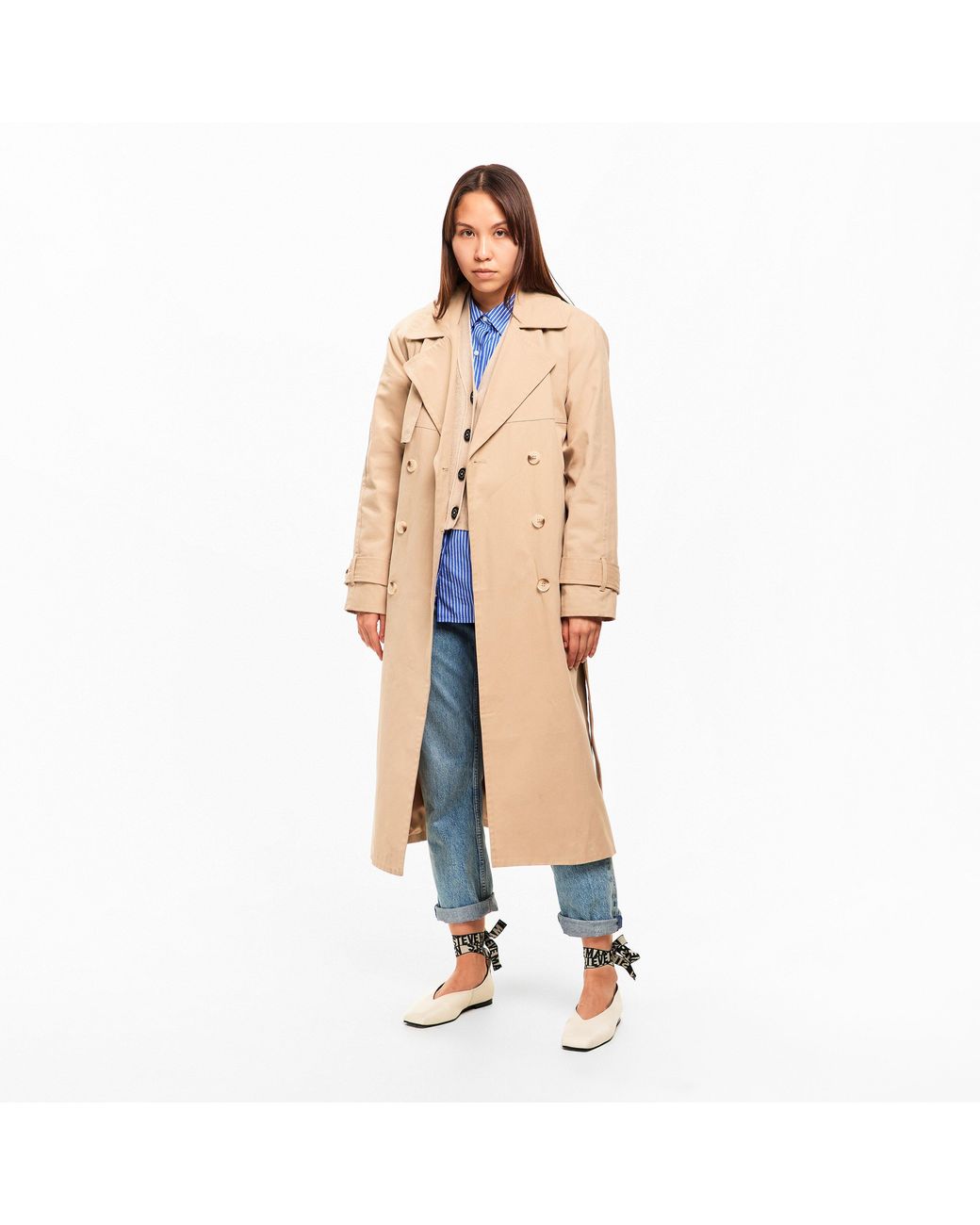 Steve Madden Black Fosse Logo Print Flats Pumps