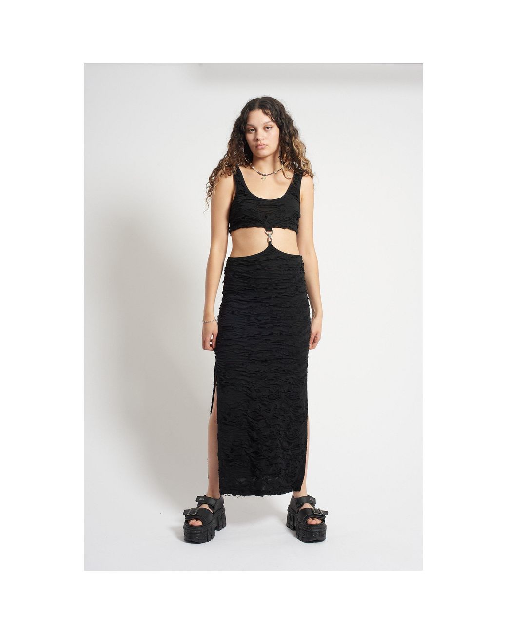 The Ragged Priest Black Nightshade Long Maxi Dress