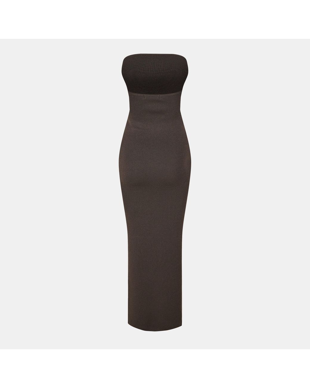 Jack Wills Brown Classic Bandeau Knitted Jumper Dress