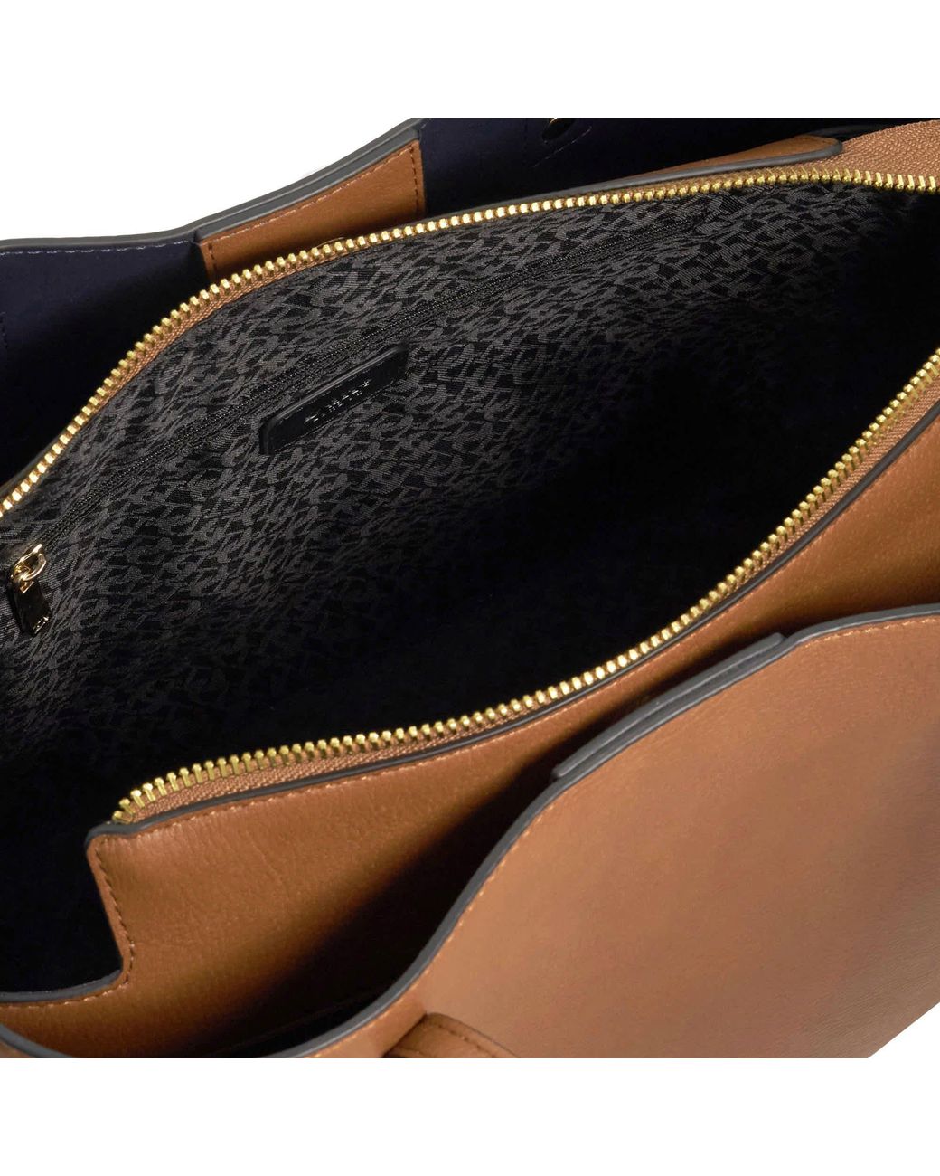 Dune Brown Dominant Satchel Bag