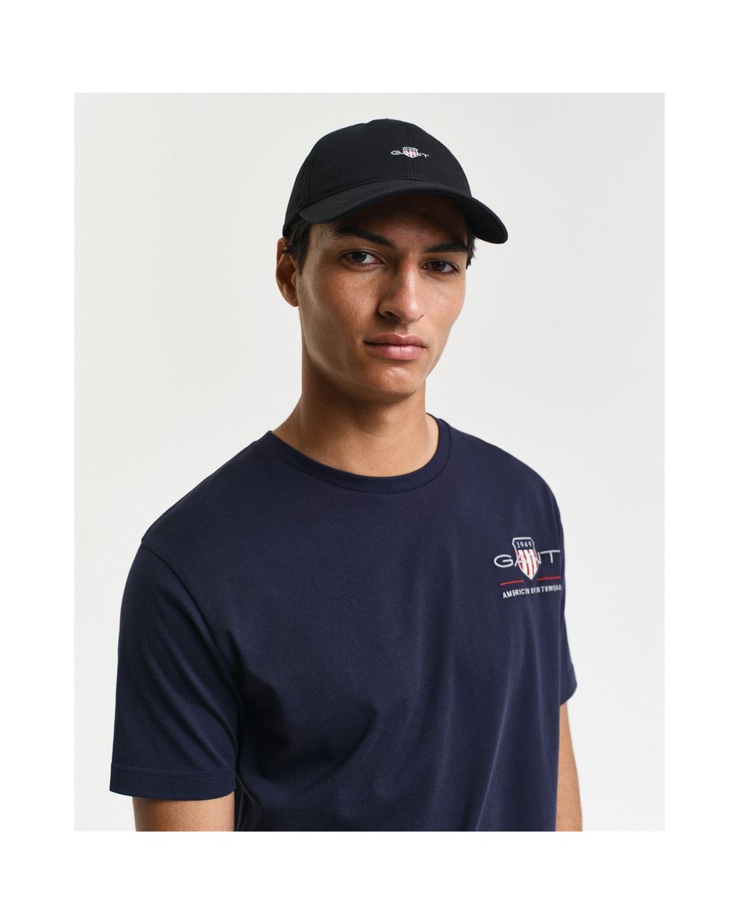 Gant Blue Shield Logo Cotton Short-Sleeve T-Shirt for men