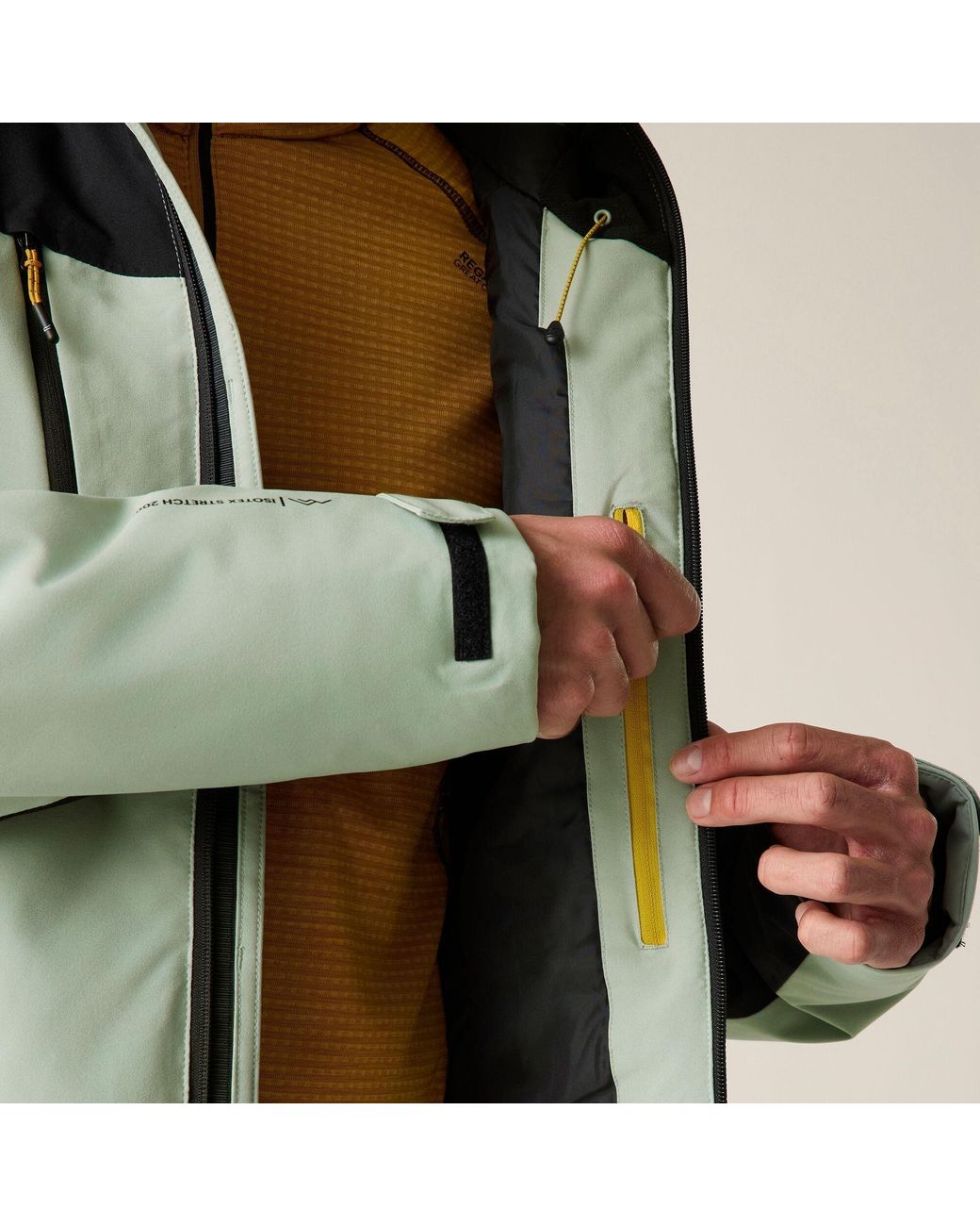 Regatta Green Highton Stretch Padded Waterproof Jacket for men