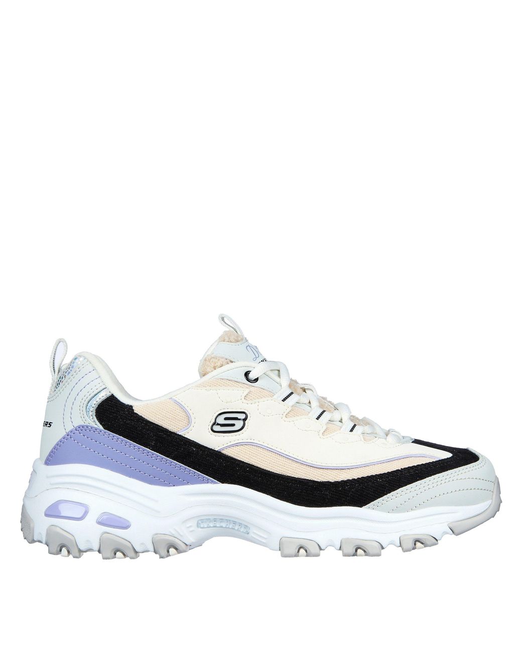 Skechers White Classic Low-Top Trainers