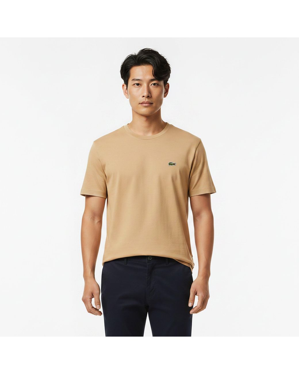 Lacoste Natural Regular Fit Small Logo T-Shirt for men