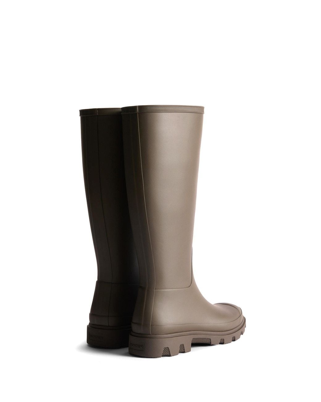 Hunter Brown Downpour Tall Wellingtons for men
