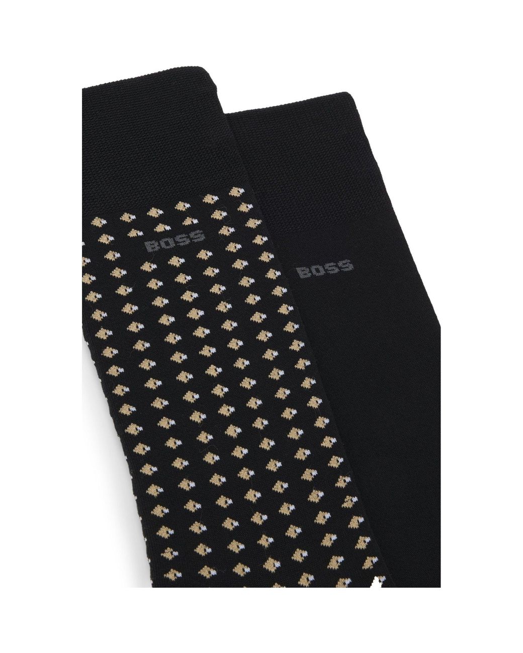 Boss Black 2 Pack Minipattern Crew Socks for men