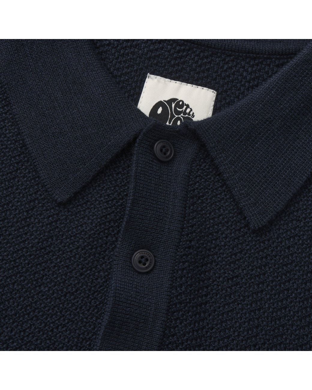 Pretty Green Blue Pg Knitted Polo Sn64 for men