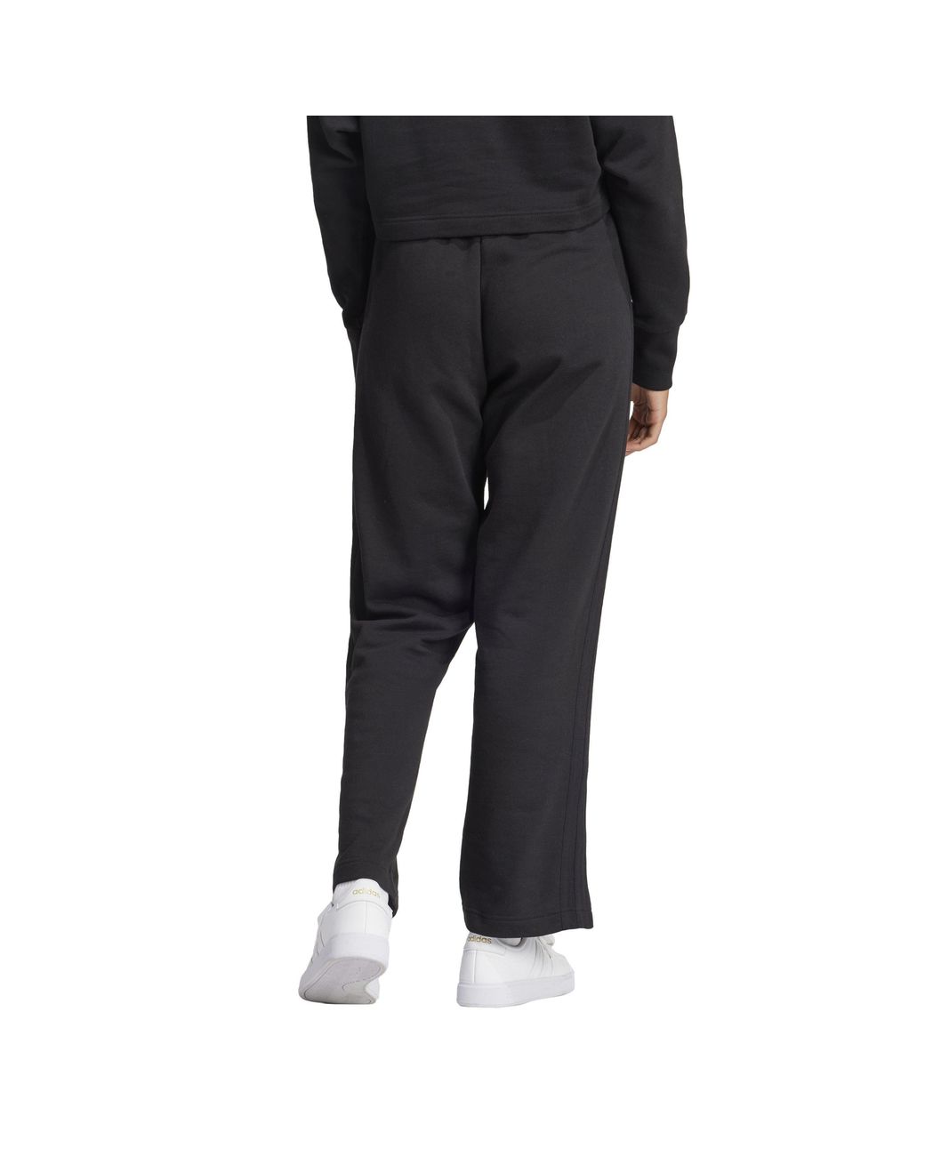 Adidas Black Open Ankle Jersey Joggers