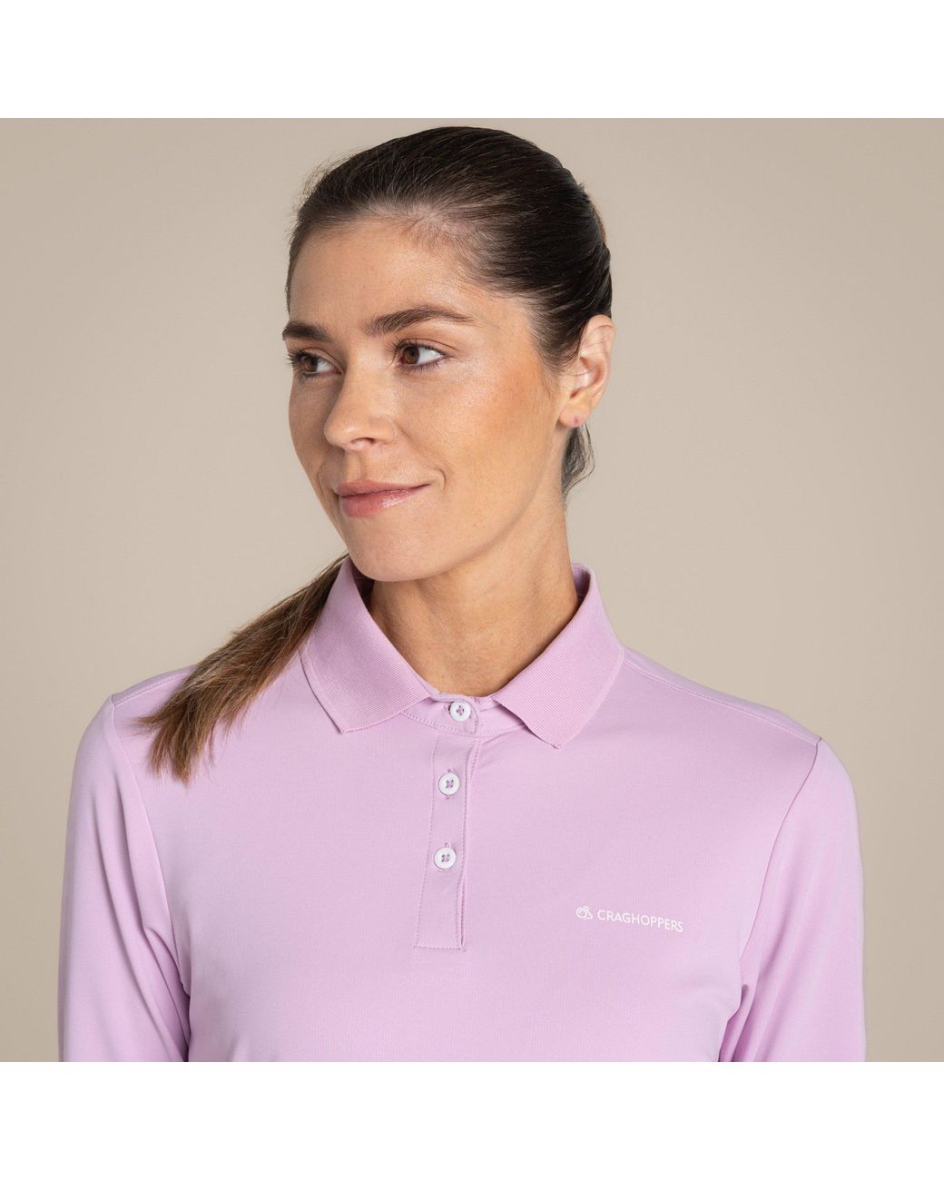 Craghoppers Pink Nosilife Thornbury Long-Sleeved Quick-Dryin