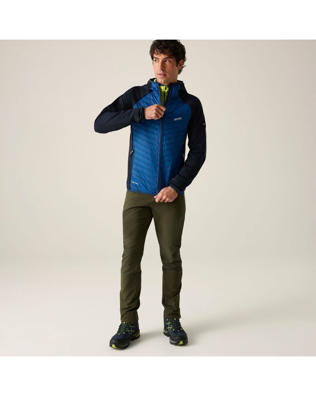 Regatta Blue Andreson Hybrid Water-Repellent Jacket for men