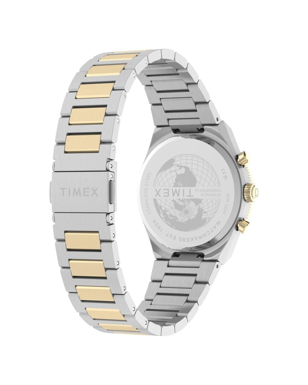Timex Metallic L Q Chrono Wtc Sn71 for men
