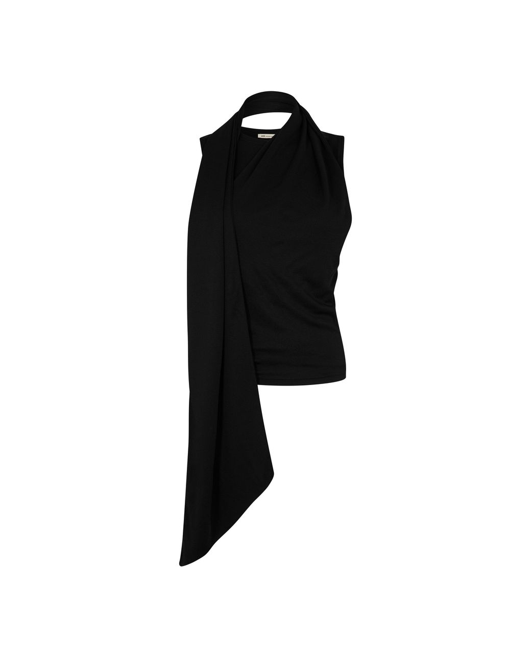 AMI Black Short Sleeve Blouse