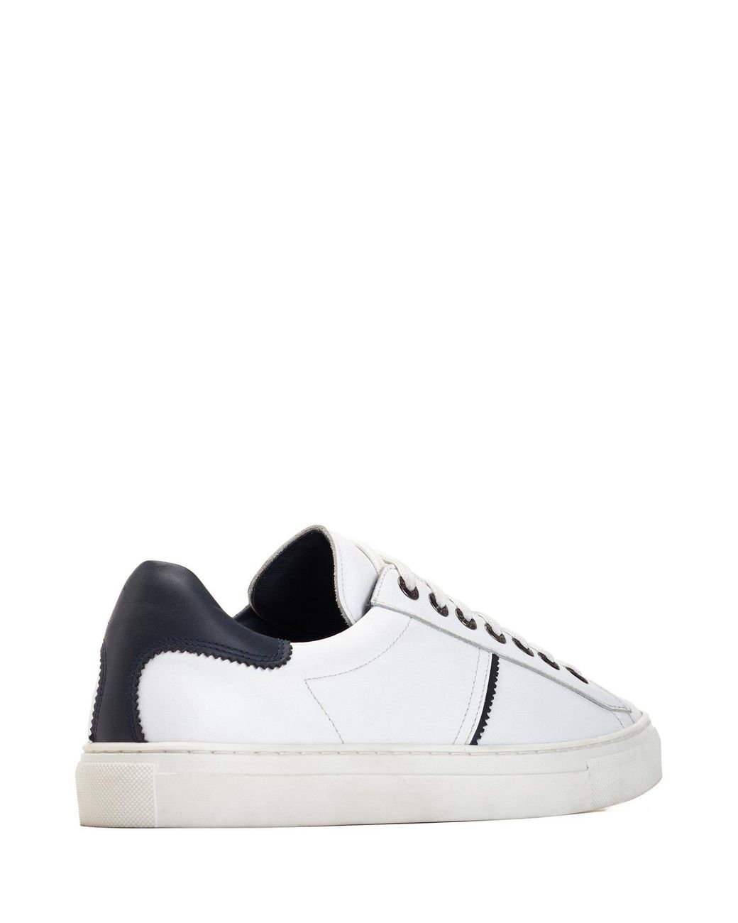 Base London White Beck Softy Shoes for men