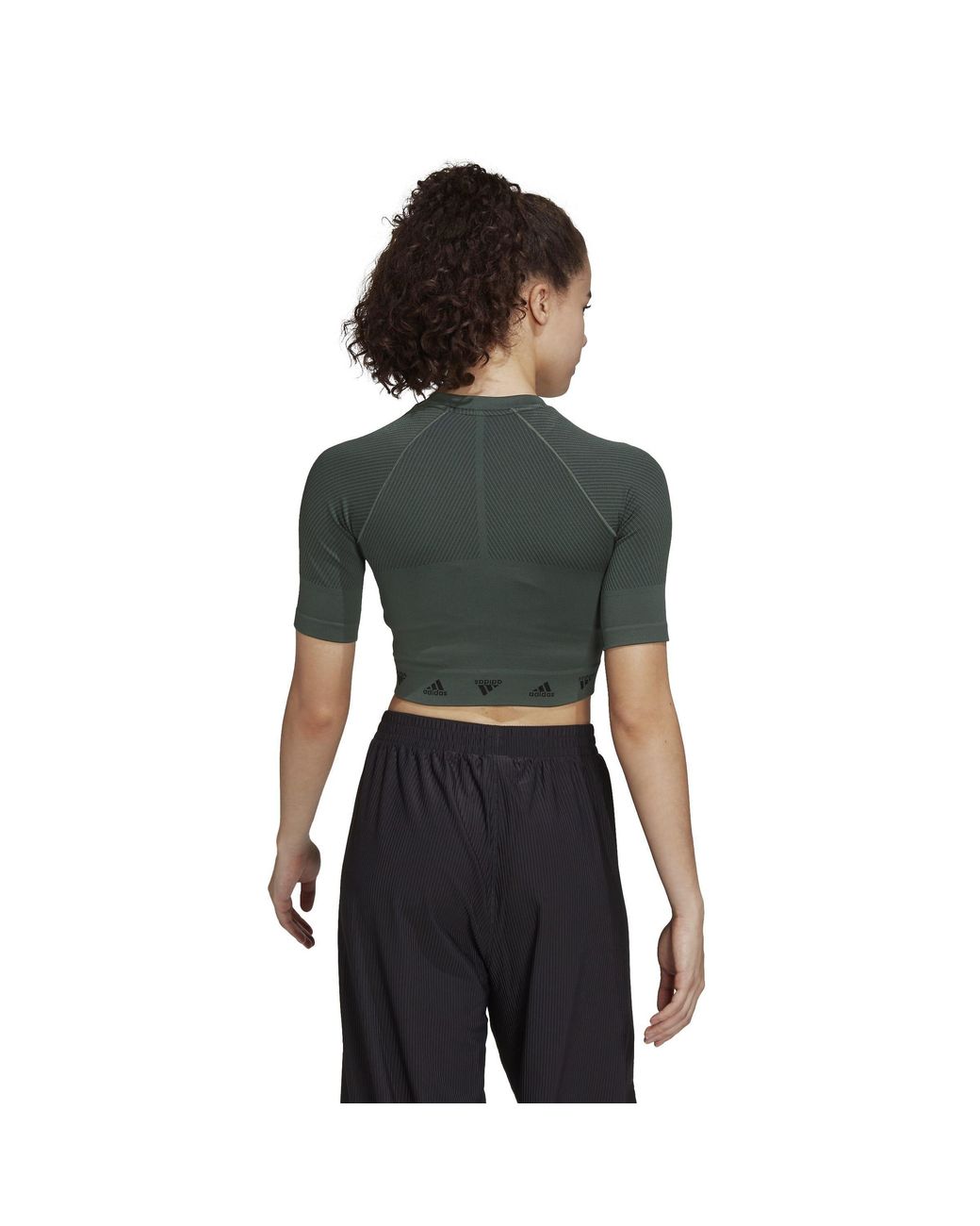 Adidas Green Aeroknit Training T-Shirt