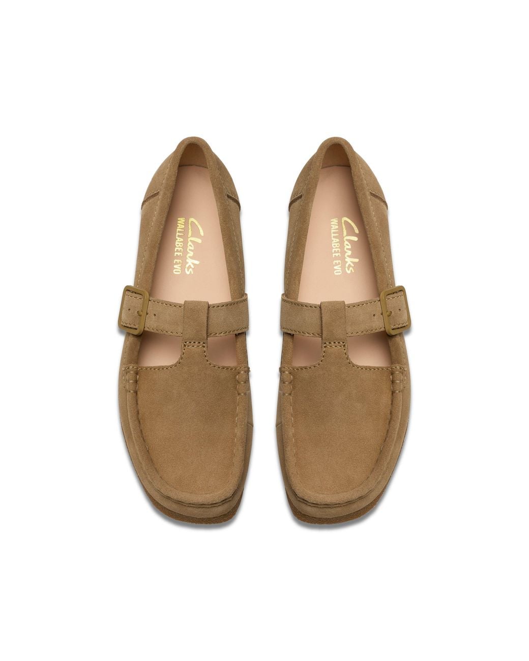 Clarks Brown Wallabee Evo Bar Suede Moc-Toe Shoes