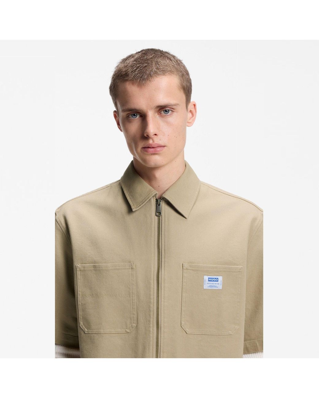 HUGO Natural Overshirt for men