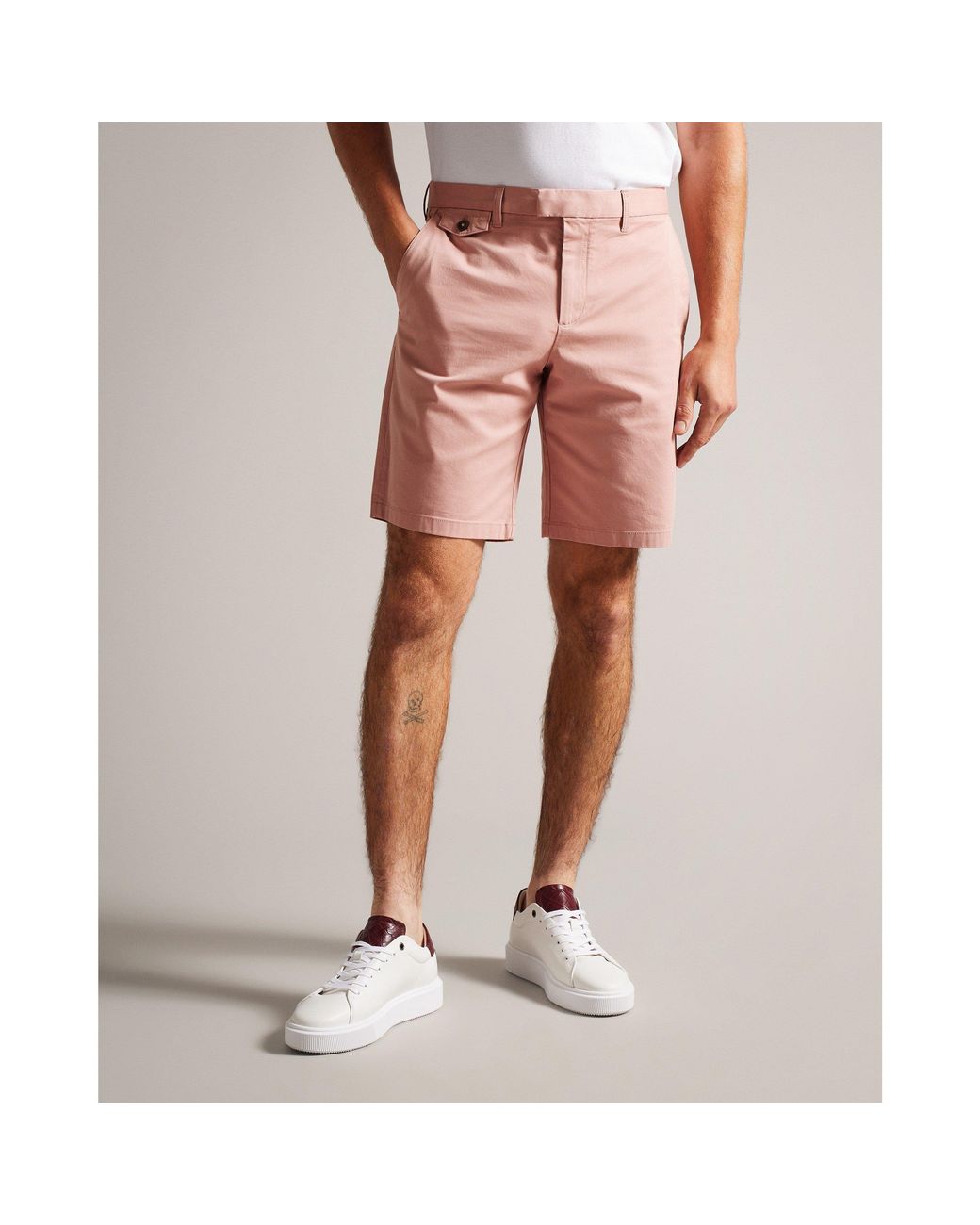 Ted Baker Pink Alscot Chino Shorts for men