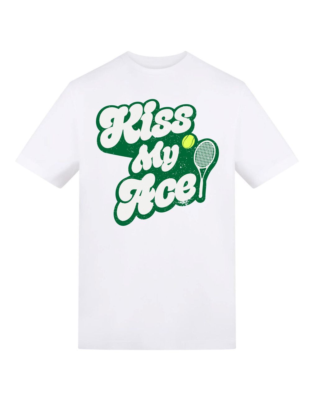 AWD Green Adults Printed Tennis Tee