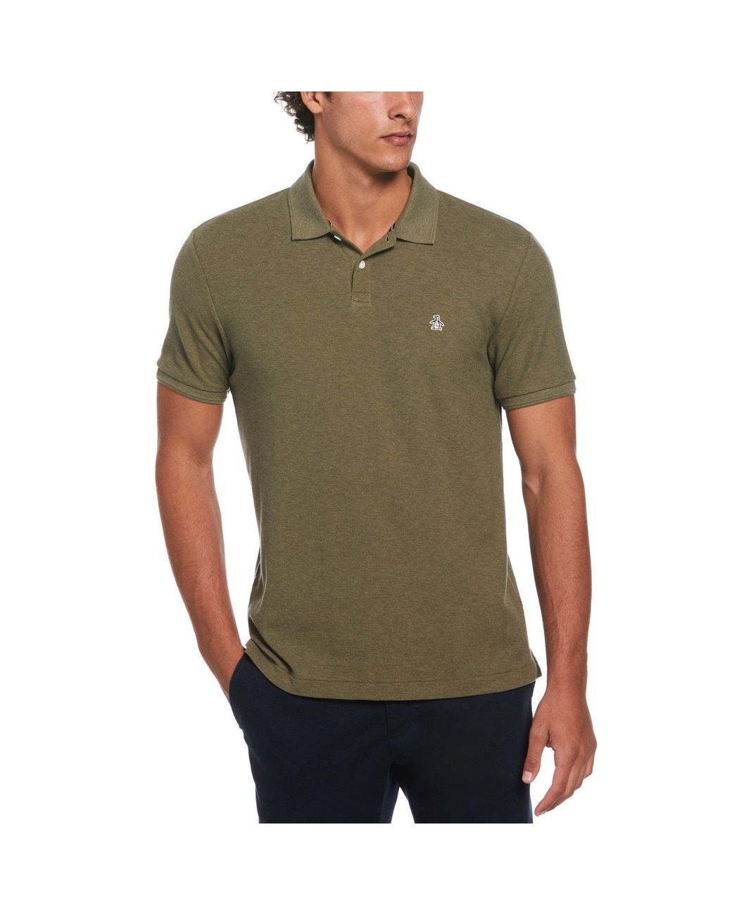 Original Penguin Green Daddy Polo Shirt for men