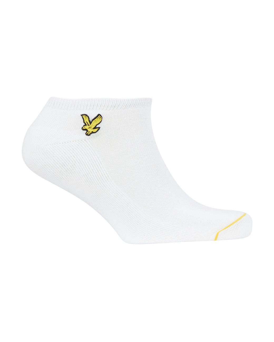 Lyle & Scott White Trainer Ankle Socks for men