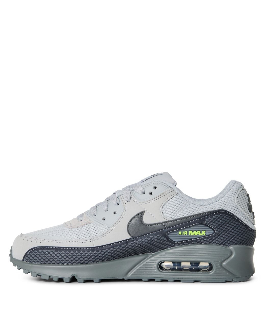 Nike Gray Air Max 90 Leather Runners for men