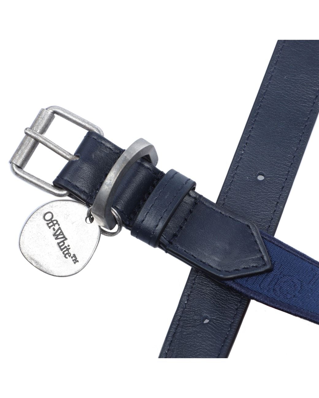 Off White C o Virgil Abloh Dog Collar In Blue Lyst UK off-white-c-o-virgil-abloh-dog-collar-in-blue-lyst-uk
