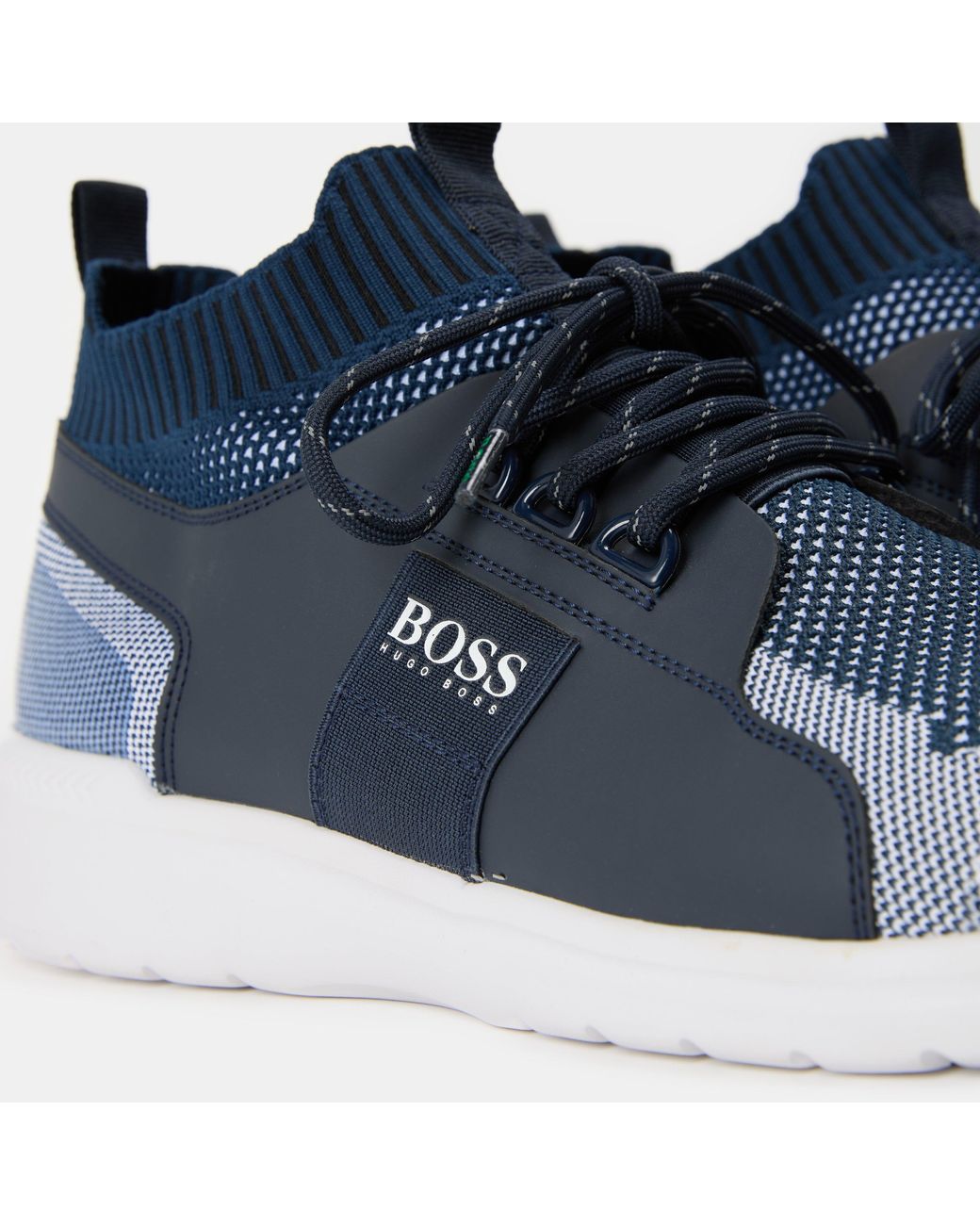 Boss Blue Monk Strap Shoes for men