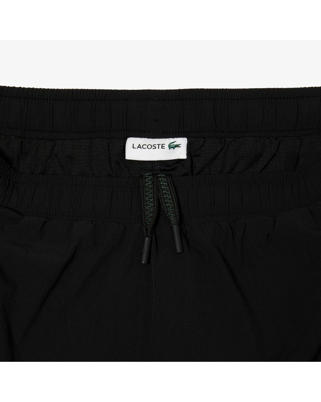 Lacoste Black Quick Drying Swim Shorts for men