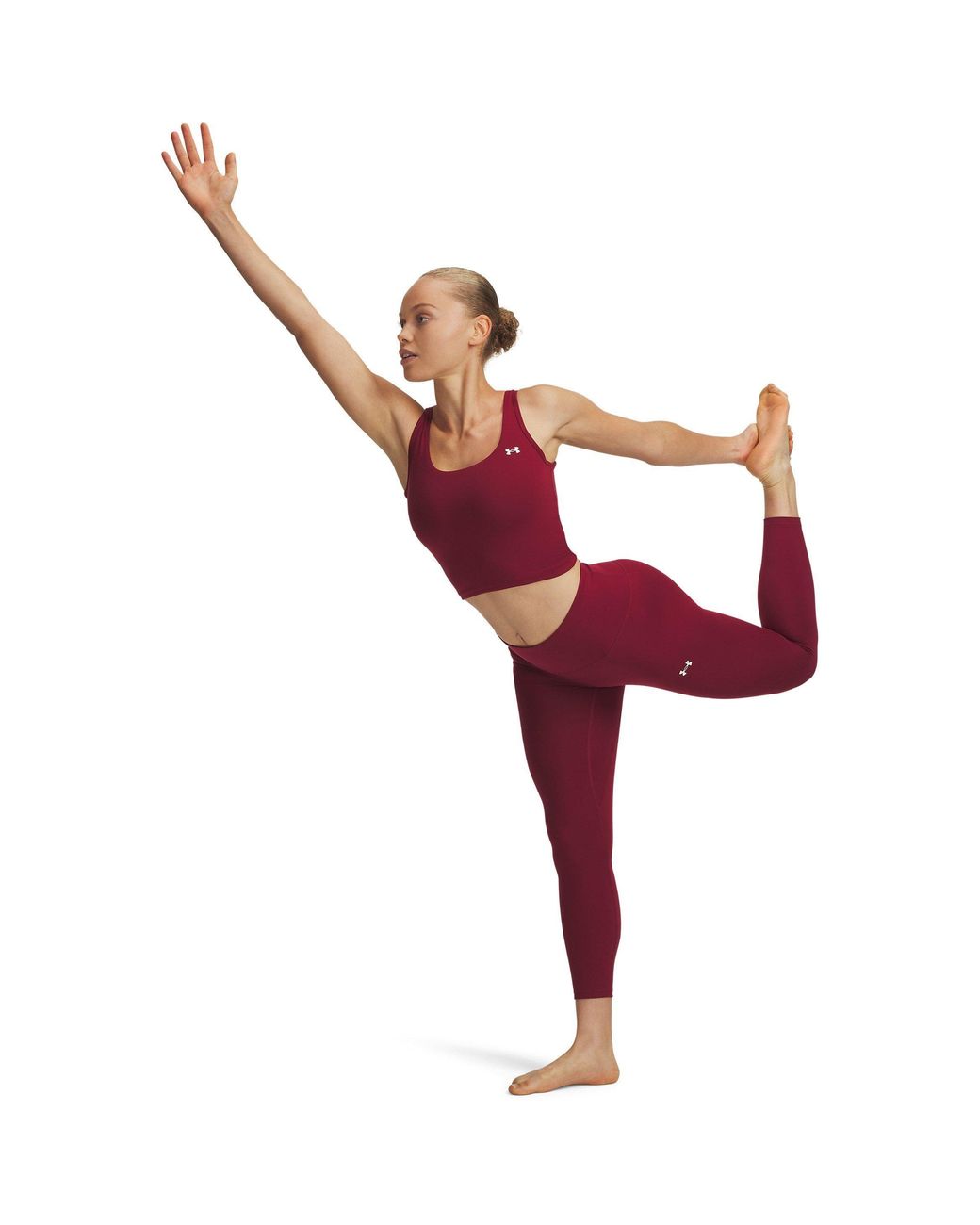 Under Armour Red Motion 7/8 High-Waisted Compression-Fit Tights