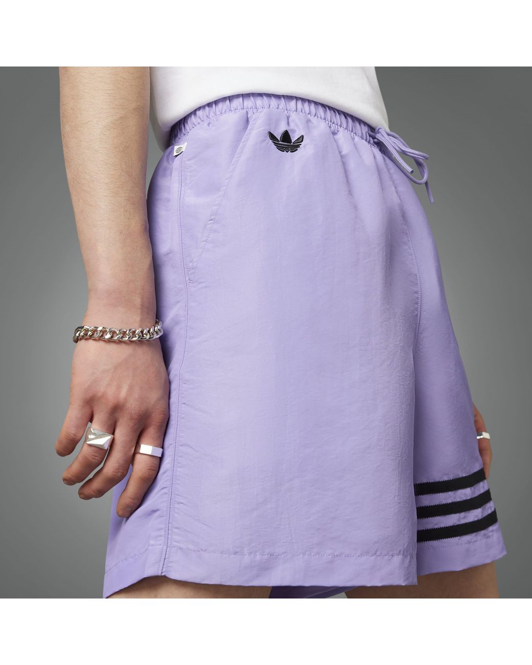Adidas Originals Purple Performance Gym Shorts for men
