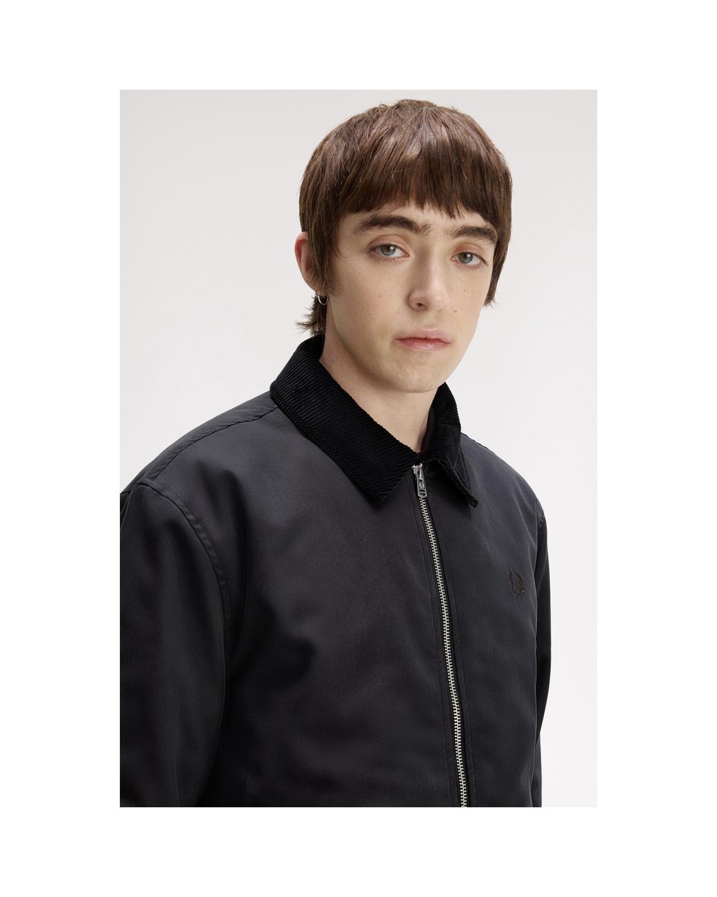 Fred Perry Black Caban Barn Jacket for men